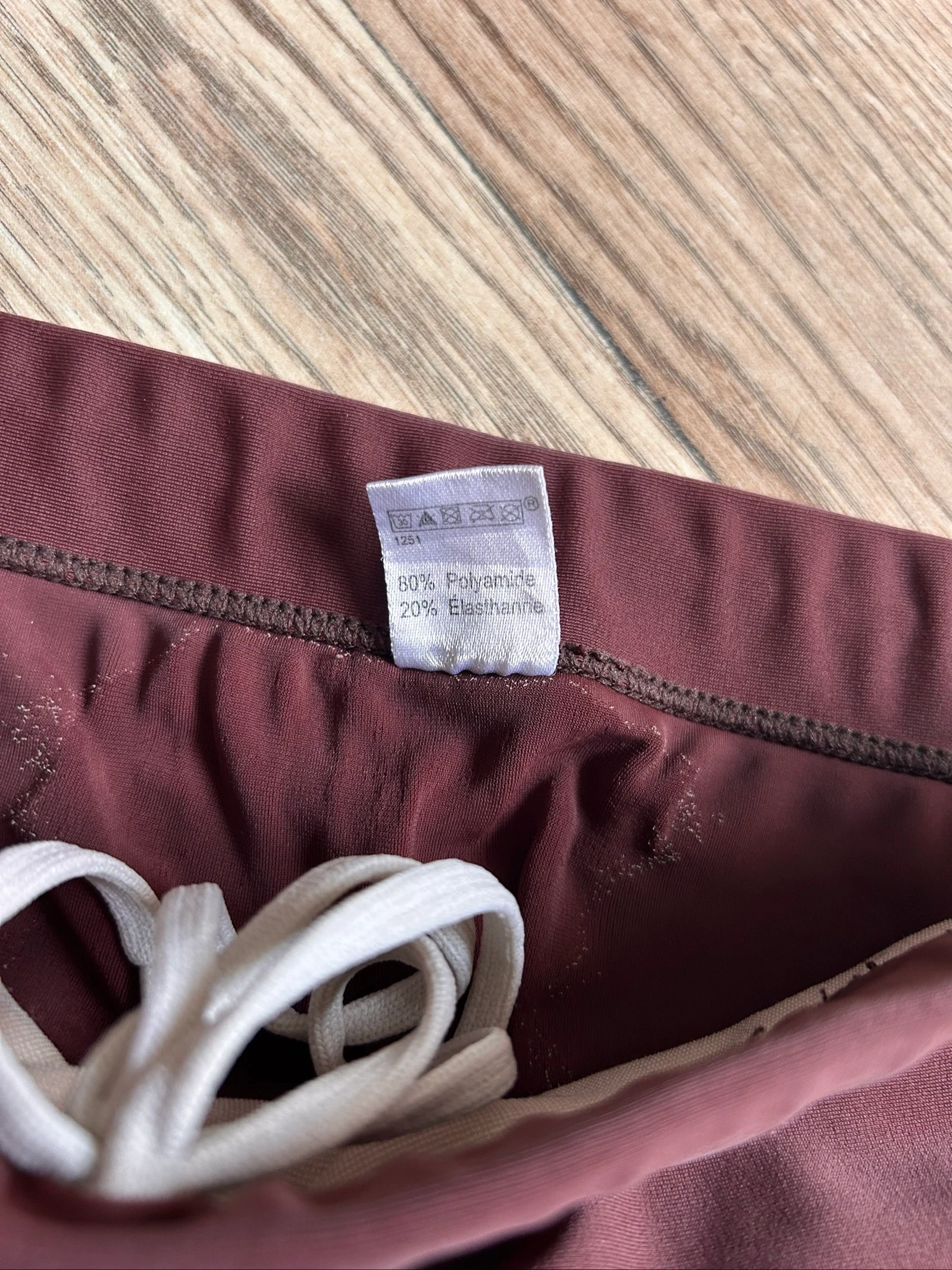 Men's brown/burgundy swim briefs - Size XL – photo 3